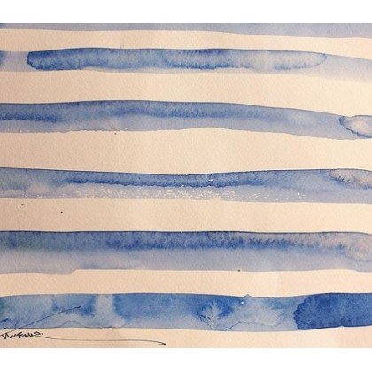 Дизайнерські шпалери "Watercolor srtip"